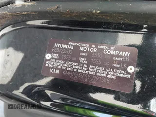 2000 Hyundai Tiburon z VIN KMHJG35F5YU191588, wystawiony jako IAAI lot #41934653 z przebiegiem 161 590 mil mil oraz . Historia ofert i sprzedaży dostępna na DreamBid. Obrazek 9.