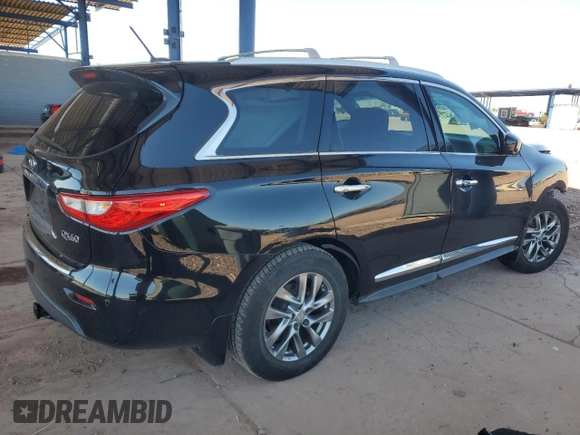 2015 Infiniti QX60 with VIN 5N1AL0MN5FC558446, listed as a Copart auction lot 49477955 with 124,587 mi miles and Salvage Title. Bid and sale history available at DreamBid. Image 3.