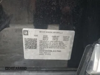 2020 Chevrolet Bolt EV Premier with VIN 1G1FZ6S08L4117945, listed as a Copart auction lot 72773852 with 13,820 mi miles. Bid and sale history available at carsss.com. Image 14.