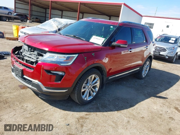 2019 Ford Explorer Limited with VIN 1FM5K8FHXKGB53406, listed as a IAAI auction lot 41906077 with 58,296 mi miles and . Bid and sale history available at carsss.com. Image 18.