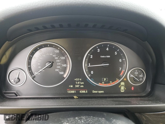 2012 BMW 5 Series 528i xDrive with VIN WBAXH5C54CDW05421, listed as a Copart auction lot 51747865 with 133,881 mi miles and Salvage Title. Bid and sale history available at carsss.com. Image 9.
