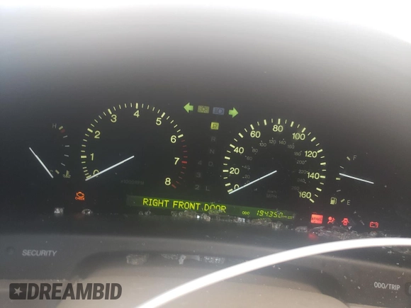 2000 Lexus LS 400 z VIN JT8BH28F5Y0167311, wystawiony jako Copart lot #85577644 z przebiegiem 194 390 mil mil oraz Szkoda całkowita • Salvage title. Historia ofert i sprzedaży dostępna na DreamBid. Obrazek 9.