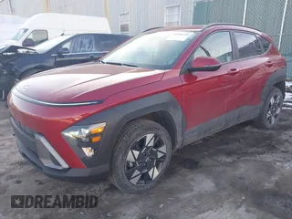 2024 Hyundai Kona SEL with VIN KM8HBCAB4RU077633, listed as a IAAI auction lot 41416334 with 12,781 mi miles. Bid and sale history available at carsss.com. Image 2.