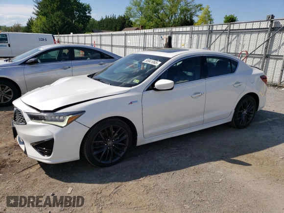 2021 Acura ILX Premium z VIN 19UDE2F87MA006567, wystawiony jako Copart lot #55941065 z przebiegiem 63 222 mil mil oraz Szkoda całkowita • Salvage title. Historia ofert i sprzedaży dostępna na DreamBid. Obrazek 1.