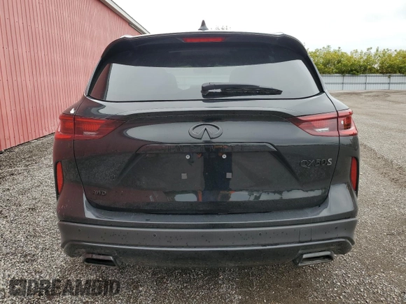 2024 Infiniti QX50 Sport with VIN 3PCAJ5FB8RF112504, listed as a Copart auction lot 72184044 with 15 mi miles and Non Repairable. Bid and sale history available at DreamBid. Image 6.