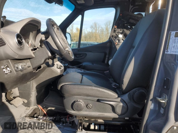 2023 Mercedes-Benz Sprinter with VIN W1W4NCVYXPT121618, listed as a Copart auction lot 82211324 with 12,656 mi miles and Salvage Title. Bid and sale history available at DreamBid. Image 7.