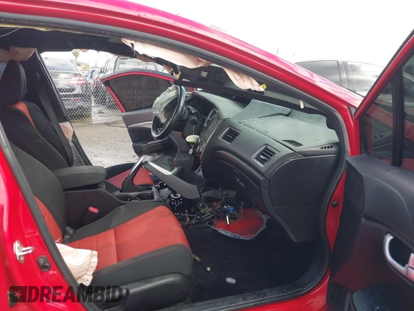 2015 Honda Civic Si z VIN 2HGFB6E59FH705414, wystawiony jako IAAI lot #41795859 z przebiegiem Nie podano mil oraz . Historia ofert i sprzedaży dostępna na DreamBid. Obrazek 5.