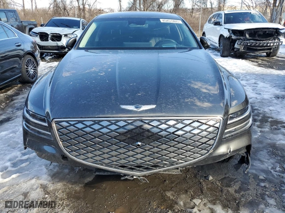 2023 Genesis Electrified G80 with VIN KMTGE4S17PU006914, listed as a Copart auction lot 45451405 with 13,896 mi miles and Non Repairable. Bid and sale history available at carsss.com. Image 5.
