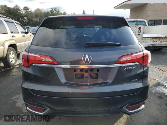 2016 Acura RDX with VIN 5J8TB4H39GL016317, listed as a Copart auction lot 45865465 with 147,490 mi miles and Salvage Title. Bid and sale history available at carsss.com. Image 6.