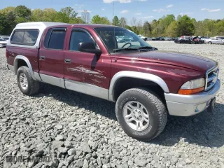2002 Dodge Dakota SLT with VIN 1B7HG48N82S536711, listed as a Copart auction lot 53661535 with 161,460 mi miles and Clean Title. Bid and sale history available at carsss.com. Image 4.