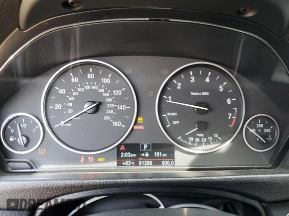2015 BMW 4 Series 428i with VIN WBA4A5C58FG051486, listed as a Copart auction lot 50435795 with 91,286 mi miles and Salvage Title. Bid and sale history available at DreamBid. Image 9.