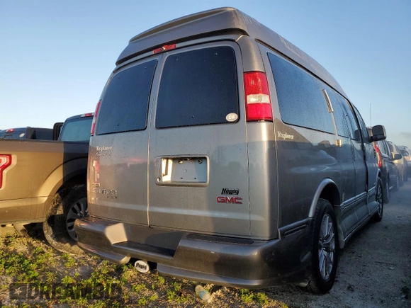 2012 GMC Savana Cargo Van YF7 Upfitter with VIN 1GDS7DC49C1111120, listed as a Copart auction lot 76689004 with 76,889 mi miles and Non Repairable. Bid and sale history available at carsss.com. Image 3.