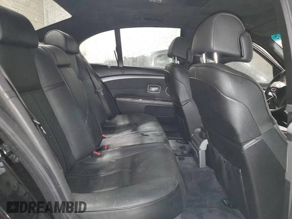 2008 BMW 7 Series 750i with VIN WBAHL83528DT89581, listed as a Copart auction lot 43146275 with Not Provided miles and Salvage Title. Bid and sale history available at DreamBid. Image 10.