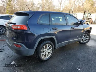 2014 Jeep Cherokee Sport with VIN 1C4PJLAB6EW258766, listed as a Copart auction lot 46692225 with 159,016 mi miles and Salvage Title. Bid and sale history available at carsss.com. Image 3.