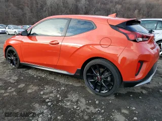 2019 Hyundai Veloster Turbo with VIN KMHTH6AB0KU018904, listed as a Copart auction lot 89337545 with 82,877 mi miles and Salvage Title. Bid and sale history available at carsss.com. Image 2.