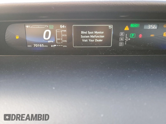 2018 Toyota Mirai with VIN JTDBVRBDXJA005443, listed as a Copart auction lot 85090614 with 70,165 mi miles and Salvage title. Bid and sale history available at DreamBid. Image 9.