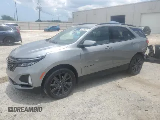 2024 Chevrolet Equinox RS with VIN 3GNAXMEG8RS194769, listed as a Copart auction lot 61189115 with 25,998 mi miles and Salvage title. Bid and sale history available at DreamBid. Image 1.