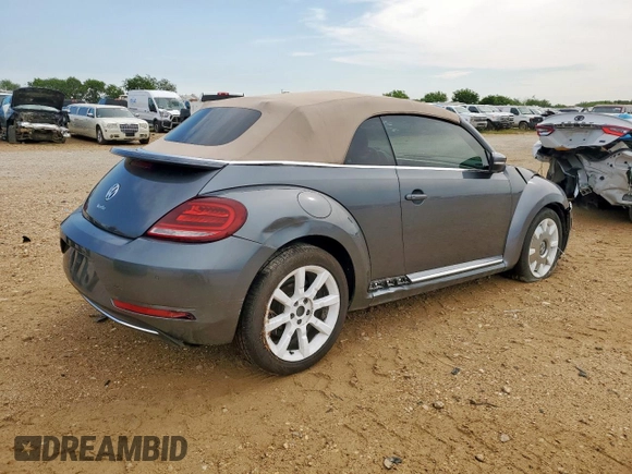2019 Volkswagen Beetle S with VIN 3VW5DAAT1KM510718, listed as a Copart auction lot 58332605 with Not provided miles and Salvage title. Bid and sale history available at DreamBid. Image 3.