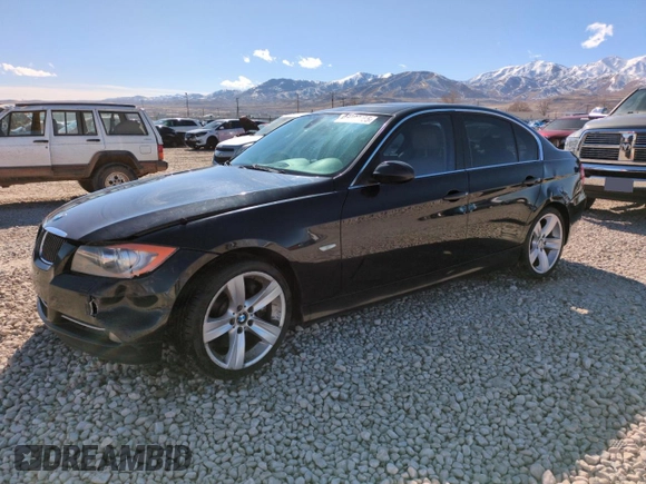 2008 BMW 3 Series 335xi with VIN WBAVD53538A009258, listed as a Copart auction lot 46369055 with 167,497 mi miles and Salvage Title. Bid and sale history available at carsss.com. Image 1.