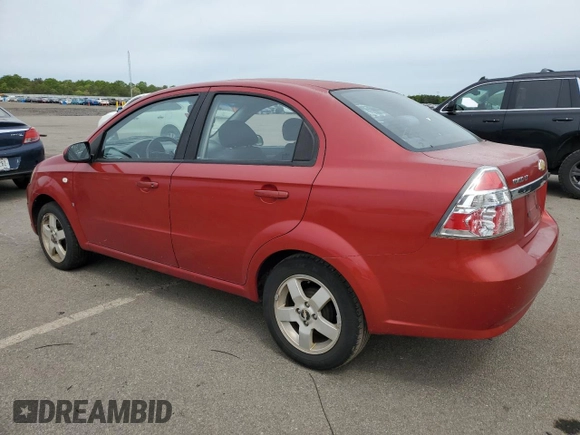 2007 Chevrolet Aveo LT z VIN KL1TG56667B171567, wystawiony jako Copart lot #58688855 z przebiegiem 82 049 mil mil oraz Tytuł czysty. Historia ofert i sprzedaży dostępna na DreamBid. Obrazek 2.