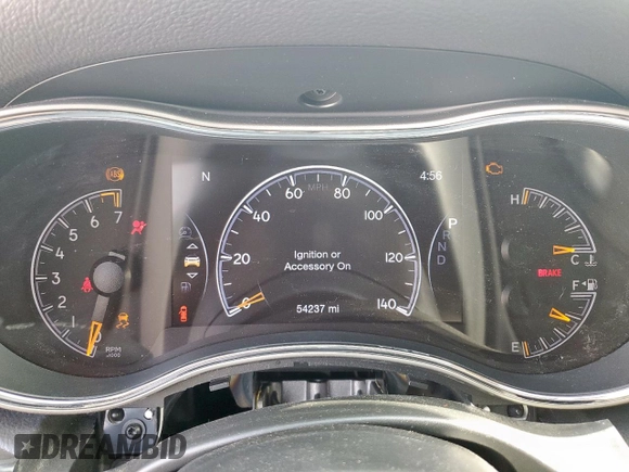 2019 Jeep Grand Cherokee Upland with VIN 1C4RJEAGXKC857859, listed as a Copart auction lot 57405585 with 54,237 mi miles and Salvage title. Bid and sale history available at DreamBid. Image 9.