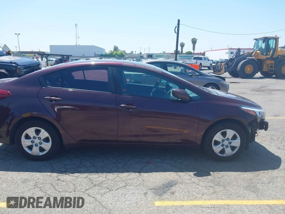 2017 Kia Forte LX with VIN 3KPFK4A71HE042784, listed as a IAAI auction lot 42152726 with 165,474 mi miles. Bid and sale history available at carsss.com. Image 13.