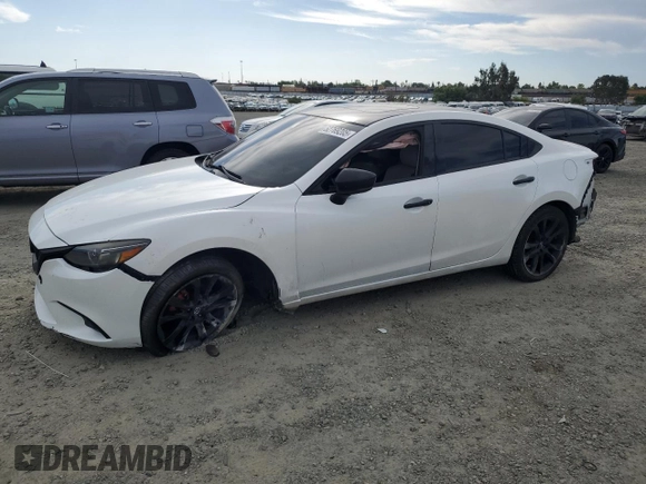 2017 Mazda 6 Grand Touring with VIN JM1GL1W51H1130289, listed as a Copart auction lot 52769205 with 82,155 mi miles and Salvage Title. Bid and sale history available at carsss.com. Image 1.