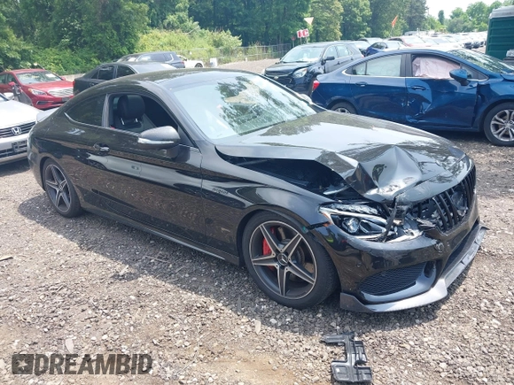 2017 Mercedes-Benz C 43 AMG with VIN WDDWJ6EB1HF451084, listed as a IAAI auction lot 42580008 with 84,882 mi miles and . Bid and sale history available at DreamBid. Image 1.