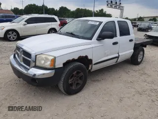 2005 Dodge Dakota SLT with VIN 1D7HW48N05S342543, listed as a Copart auction lot 62551885 with 149,717 mi miles and Salvage title. Bid and sale history available at DreamBid. Image 1.