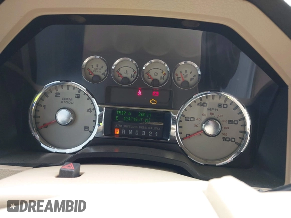2010 Ford Super Duty F-250 SRW XL with VIN 1FTSW2BR2AEB07232, listed as a IAAI auction lot 41948951 with 124,116 mi miles. Bid and sale history available at carsss.com. Image 7.