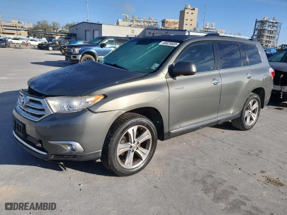 2011 Toyota Highlander Limited with VIN 5TDYK3EH1BS033070, listed as a Copart auction lot 48825685 with 0 mi miles and Salvage Title. Bid and sale history available at carsss.com. Image 1.