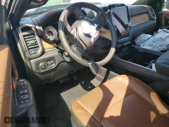 2021 Ram 2500 Longhorn with VIN 3C6UR5PL5MG530364, listed as a Copart auction lot 53162185 with Not provided miles and Salvage title. Bid and sale history available at DreamBid. Image 8.
