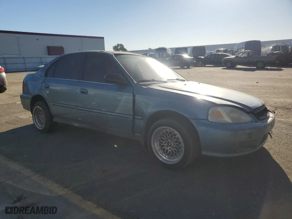 2000 Honda Civic VP with VIN 2HGEJ6615YH505899, listed as a Copart auction lot 89405725 with 181,490 mi miles and Salvage Title. Bid and sale history available at carsss.com. Image 4.