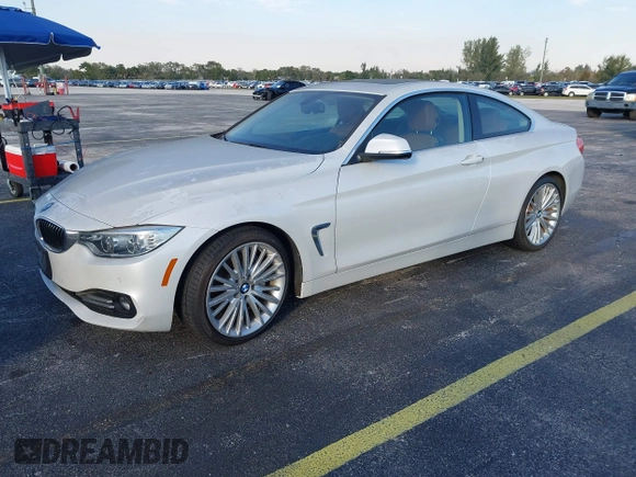 2014 BMW 4 Series 435i with VIN WBA3R1C51EK192795, listed as a IAAI auction lot 41263037 with 22,937 mi miles and . Bid and sale history available at DreamBid. Image 17.