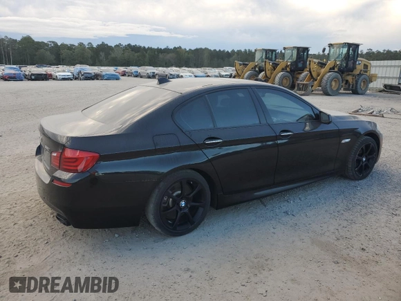 2013 BMW 5 Series 550i xDrive with VIN WBAFU9C56DDY70471, listed as a Copart auction lot 75729024 with 100,245 mi miles and Clean Title. Bid and sale history available at carsss.com. Image 3.