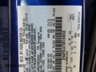 2013 Ford Fusion SE Hybrid with VIN 3FA6P0LU7DR104050, listed as a Copart auction lot 63366305 with 182,115 mi miles and Clean title. Bid and sale history available at DreamBid. Image 12.