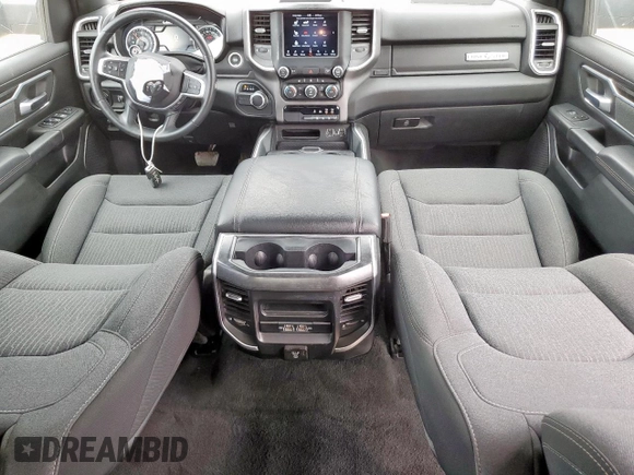 2021 Ram 1500 Lone Star with VIN 1C6RREFT3MN574412, listed as a Copart auction lot 65439215 with 97,391 mi miles and Salvage title. Bid and sale history available at DreamBid. Image 8.