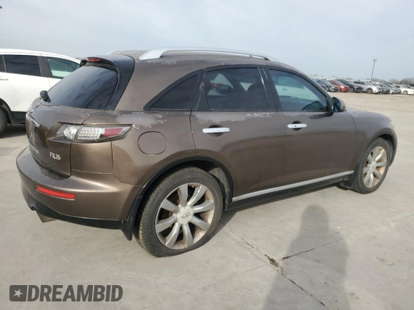2006 Infiniti FX35 with VIN JNRAS08U66X100173, listed as a Copart auction lot 47667785 with 242,784 mi miles and Clean Title. Bid and sale history available at carsss.com. Image 3.