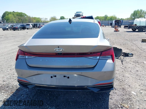 2023 Hyundai Elantra Limited with VIN KMHLP4AG5PU406785, listed as a IAAI auction lot 41979518 with 25,205 mi miles and . Bid and sale history available at DreamBid. Image 16.