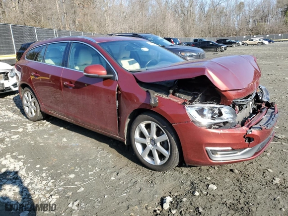 2016 Volvo V60 T5 Drive-E Premier with VIN YV140MEK5G1294075, listed as a Copart auction lot 43896835 with 53,055 mi miles and Salvage Title. Bid and sale history available at carsss.com. Image 4.
