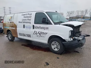 2016 Chevrolet Express Cargo Van with VIN 1GCWGBFF8G1135759, listed as a IAAI auction lot 41452031 with 96,893 mi miles. Bid and sale history available at carsss.com. Image 1.