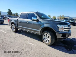 2018 Ford F-150 XL with VIN 1FTEW1EG6JFC62863, listed as a Copart auction lot 59218255 with 125,198 mi miles and Salvage title. Bid and sale history available at DreamBid. Image 4.