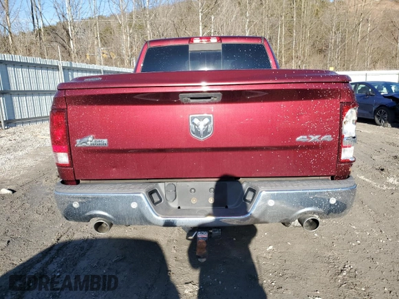 2017 Ram 1500 Big Horn with VIN 1C6RR7LM4HS881037, listed as a Copart auction lot 43781335 with 101,829 mi miles and Salvage Title. Bid and sale history available at carsss.com. Image 6.