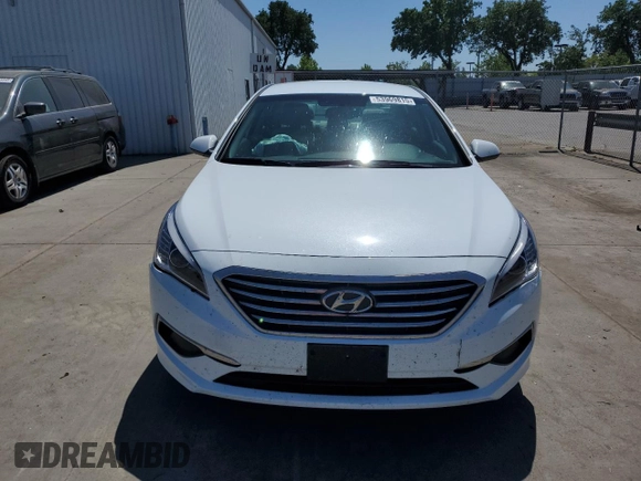 2017 Hyundai Sonata 2.4L with VIN 5NPE24AF5HH569841, listed as a Copart auction lot 53969815 with 45,993 mi miles and Salvage Title. Bid and sale history available at DreamBid. Image 5.