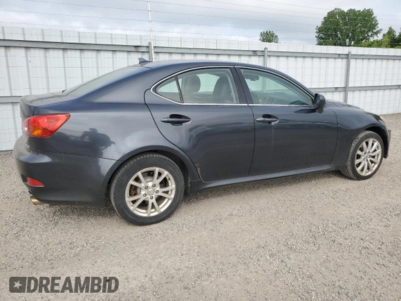 2008 Lexus IS 250 with VIN JTHCK262582026538, listed as a Copart auction lot 60037955 with 270,942 mi miles and Clean title. Bid and sale history available at DreamBid. Image 3.