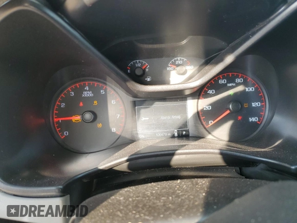 2016 GMC Canyon 2WD with VIN 1GTG5BE31G1383286, listed as a Copart auction lot 82579034 with 106,479 mi miles and Salvage Title. Bid and sale history available at carsss.com. Image 9.