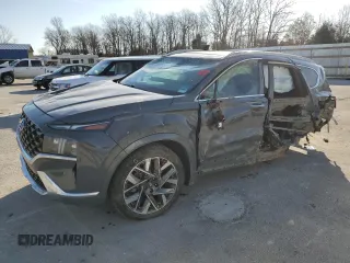 2021 Hyundai Santa Fe Calligraphy z VIN 5NMS5DAL8MH368524, wystawiony jako Copart lot #46865765 z przebiegiem 39 027 mil mil oraz Szkoda całkowita • Salvage title. Historia ofert i sprzedaży dostępna na DreamBid. Obrazek 1.