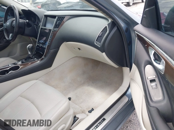 2016 Infiniti Q50 3.0t Premium with VIN JN1EV7AR3GM345977, listed as a IAAI auction lot 42093709 with 85,405 mi miles. Bid and sale history available at carsss.com. Image 5.
