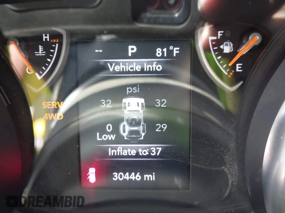 2022 Jeep Wrangler Unlimited Sport with VIN 1C4HJXDG5NW113205, listed as a IAAI auction lot 41836171 with 30,446 mi miles and . Bid and sale history available at DreamBid. Image 16.