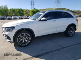 2022 Mercedes-Benz GLC 300 z VIN W1N0G8EB8NG109916, wystawiony jako Copart lot #57119925 z przebiegiem 20 384 mil mil oraz Szkoda całkowita • Salvage title. Historia ofert i sprzedaży dostępna na DreamBid. Obrazek 1.